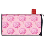 Pink Swirl Lollipop Pattern Print Mailbox Cover