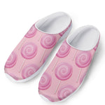 Pink Swirl Lollipop Pattern Print Mesh Casual Shoes