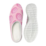 Pink Swirl Lollipop Pattern Print Mesh Casual Shoes