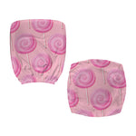Pink Swirl Lollipop Pattern Print Office Chair Cover