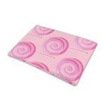 Pink Swirl Lollipop Pattern Print Pet Cooling Mat Cover