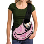 Pink Swirl Lollipop Pattern Print Pet Sling Carrier