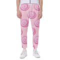 Pink Swirl Lollipop Pattern Print Joggers