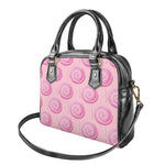 Pink Swirl Lollipop Pattern Print Shoulder Handbag