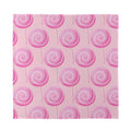 Pink Swirl Lollipop Pattern Print Silk Bandana