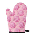 Pink Swirl Lollipop Pattern Print Single Oven Mitt