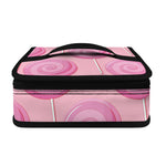 Pink Swirl Lollipop Pattern Print Small Lunch Bag