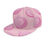 Pink Swirl Lollipop Pattern Print Snapback Cap