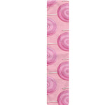 Pink Swirl Lollipop Pattern Print Table Runner