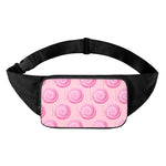 Pink Swirl Lollipop Pattern Print Waist Bag