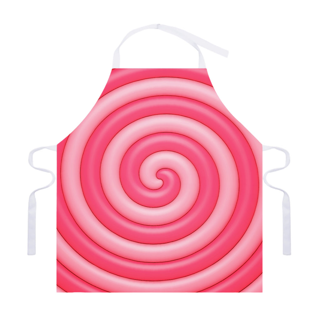 Pink Swirl Lollipop Print Adjustable Apron