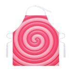 Pink Swirl Lollipop Print Adjustable Apron