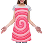 Pink Swirl Lollipop Print Adjustable Apron