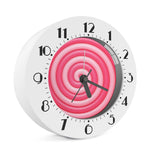 Pink Swirl Lollipop Print Alarm Clock