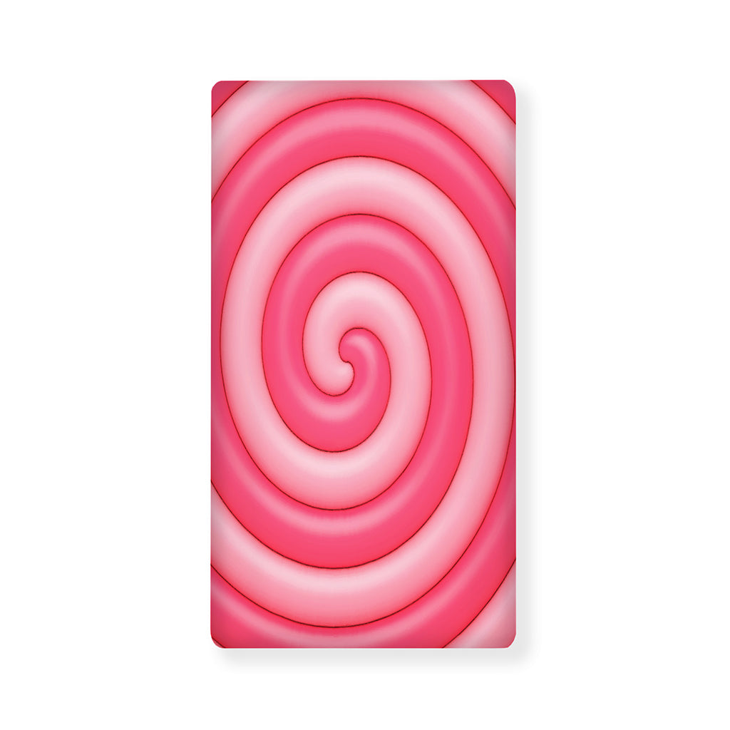 Pink Swirl Lollipop Print Baby Crib Sheet
