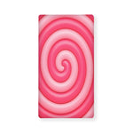 Pink Swirl Lollipop Print Baby Crib Sheet