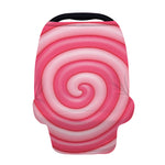 Pink Swirl Lollipop Print Baby Seat Cover