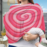 Pink Swirl Lollipop Print Baby Seat Cover