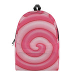 Pink Swirl Lollipop Print Backpack