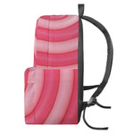 Pink Swirl Lollipop Print Backpack