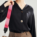 Pink Swirl Lollipop Print Bag Strap