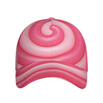 Pink Swirl Lollipop Print Baseball Cap