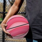 Pink Swirl Lollipop Print Basketball