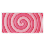 Pink Swirl Lollipop Print Beach Towel