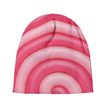 Pink Swirl Lollipop Print Beanie