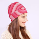 Pink Swirl Lollipop Print Beanie
