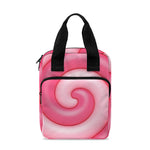 Pink Swirl Lollipop Print Bible Tote Bag