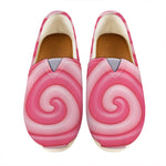 Pink Swirl Lollipop Print Casual Shoes