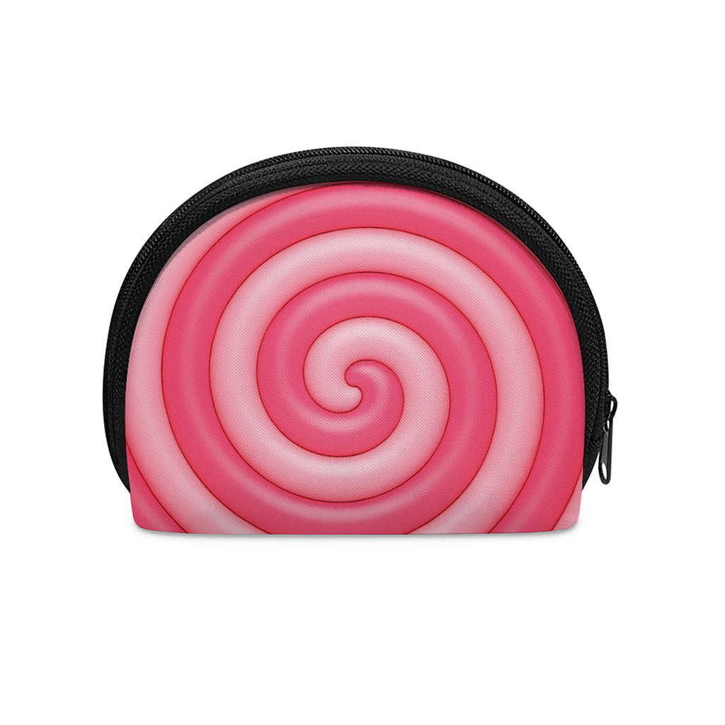 Pink Swirl Lollipop Print Coin Purse
