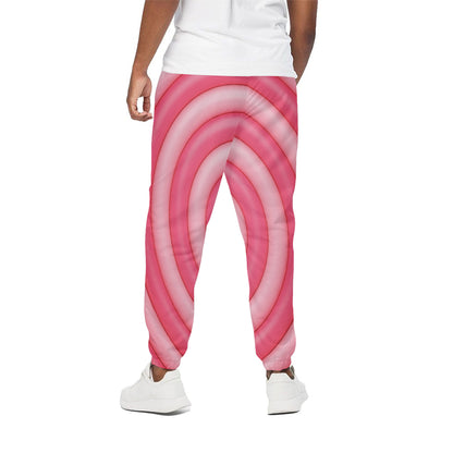 Pink Swirl Lollipop Print Cotton Pants