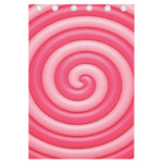 Pink Swirl Lollipop Print Curtain
