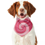 Pink Swirl Lollipop Print Dog Bandana