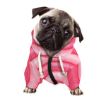 Pink Swirl Lollipop Print Dog Zip Up Hoodie
