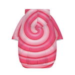 Pink Swirl Lollipop Print Dog Zip Up Hoodie