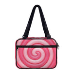 Pink Swirl Lollipop Print Double Strap Bible Bag