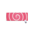 Pink Swirl Lollipop Print Extended Mouse Pad