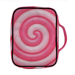Pink Swirl Lollipop Print Front Pocket Bible Bag