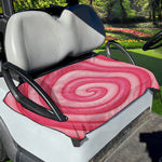 Pink Swirl Lollipop Print Golf Cart Seat Cover