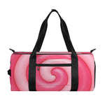 Pink Swirl Lollipop Print Gym Bag