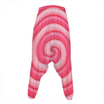Pink Swirl Lollipop Print Hammer Pants