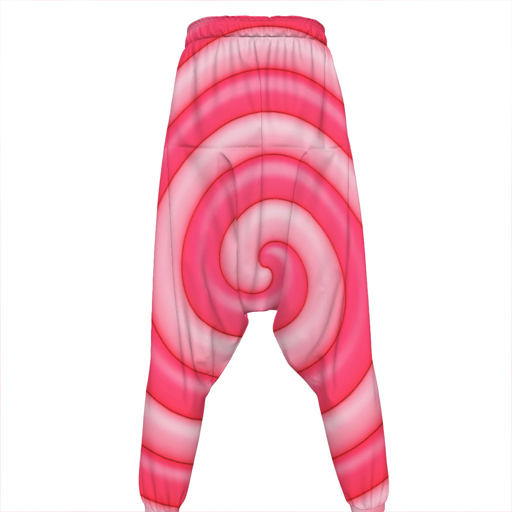 Pink Swirl Lollipop Print Hammer Pants