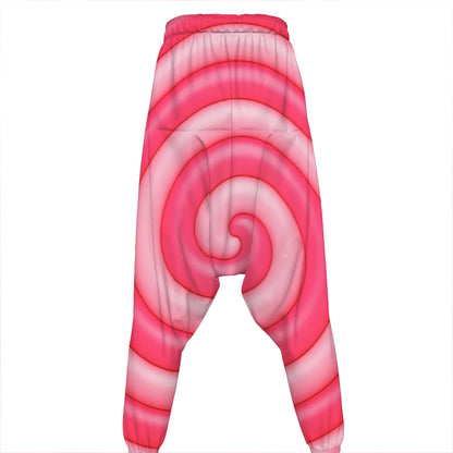 Pink Swirl Lollipop Print Hammer Pants