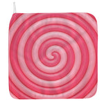 Pink Swirl Lollipop Print Hand Towel