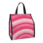 Pink Swirl Lollipop Print Insulated Lunch Tote