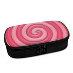 Pink Swirl Lollipop Print Insulin Cooler Travel Case