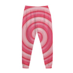 Pink Swirl Lollipop Print Jogger Pants